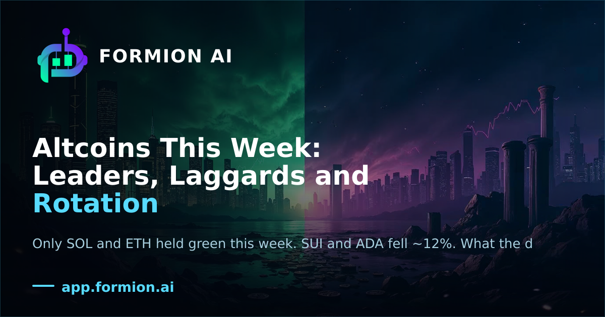 Altcoins This Week: Leaders, Laggards and Rotation