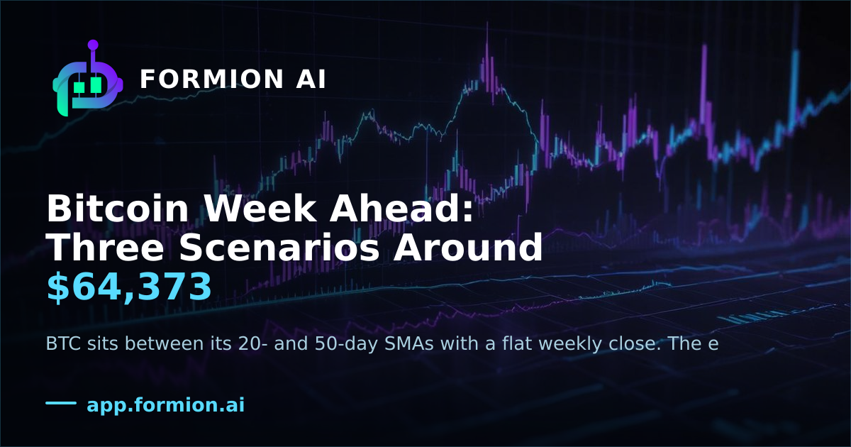 Bitcoin Week Ahead: Three Scenarios Around $64,373