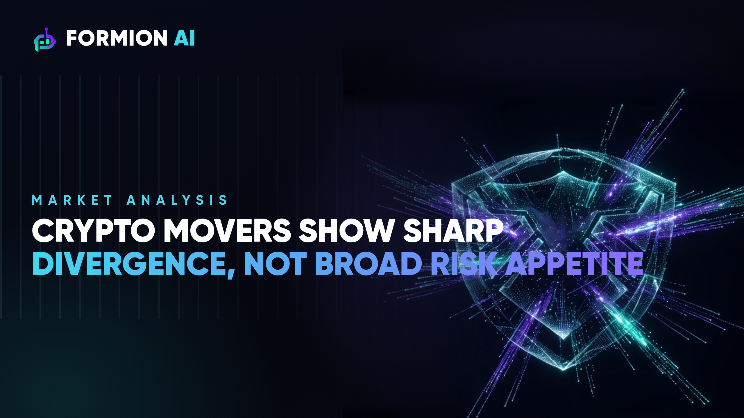 Crypto movers show sharp divergence, not broad risk appetite