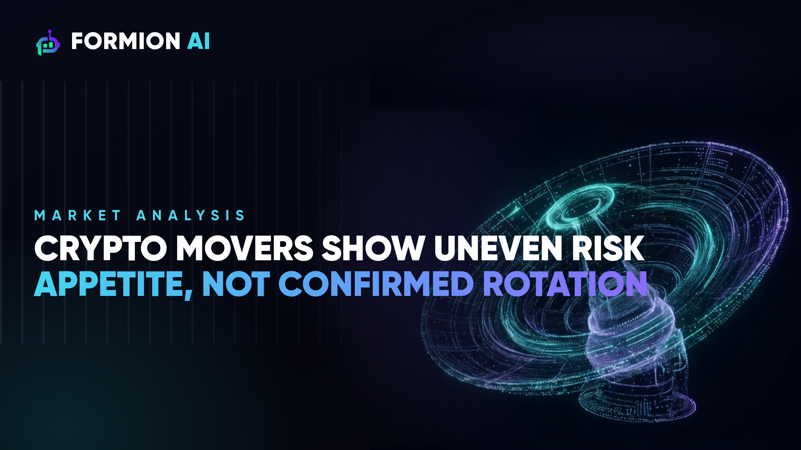 Crypto Movers Show Uneven Risk Appetite, Not Confirmed Rotation