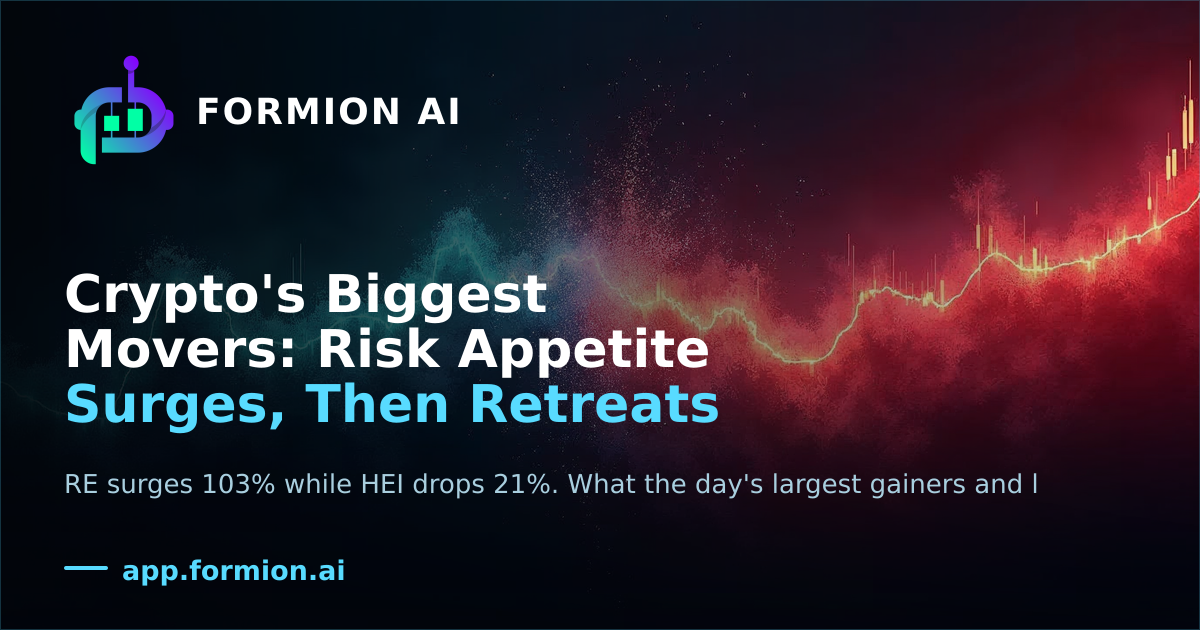 Crypto's Biggest Movers: Risk Appetite Surges, Then Retreats