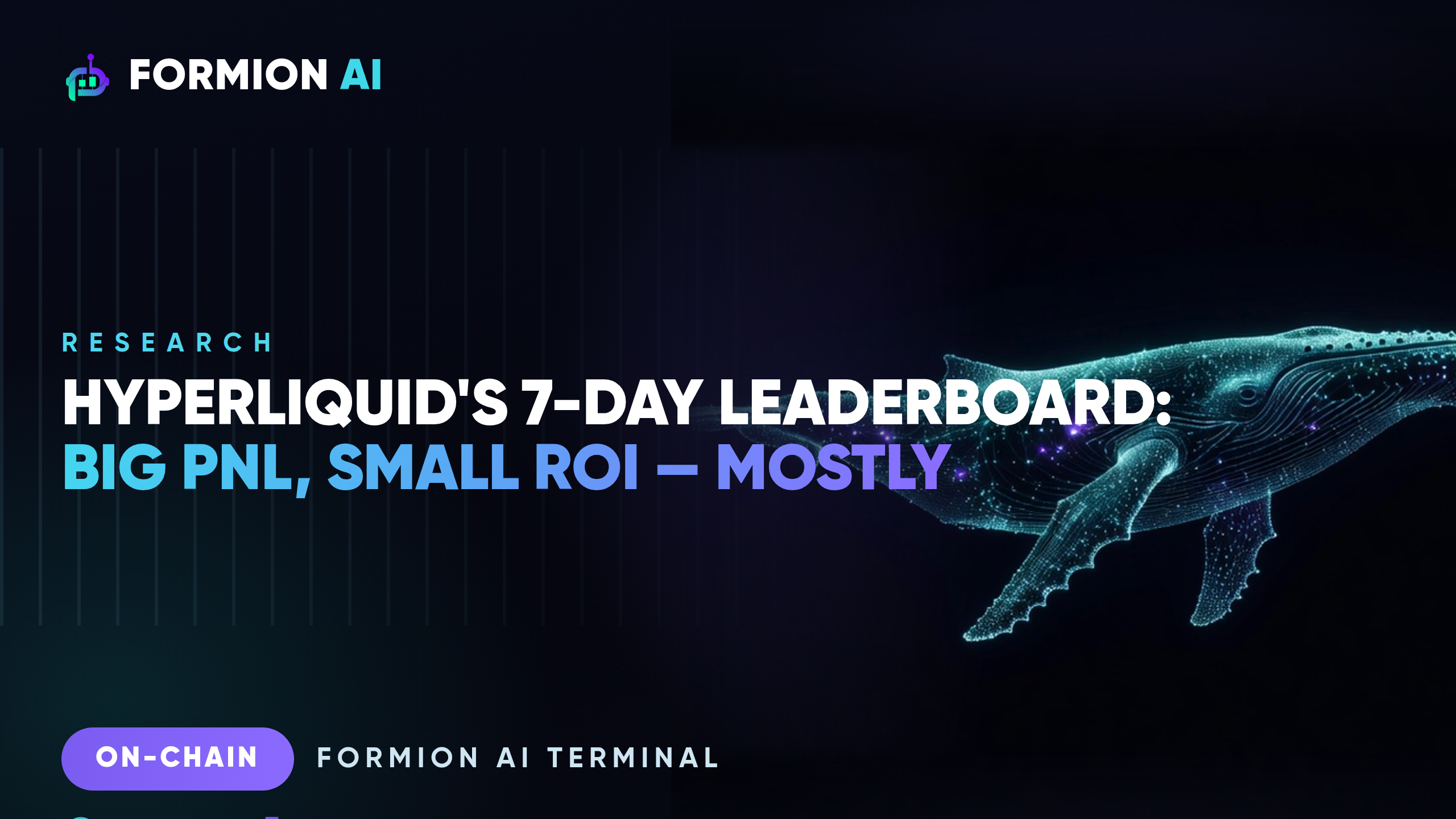 Hyperliquid's 7-Day Leaderboard: Big PnL, Small ROI — Mostly