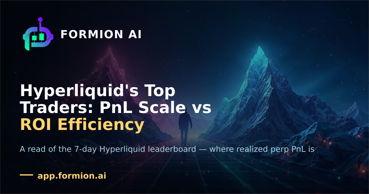 Hyperliquid's Top Traders: PnL Scale vs ROI Efficiency