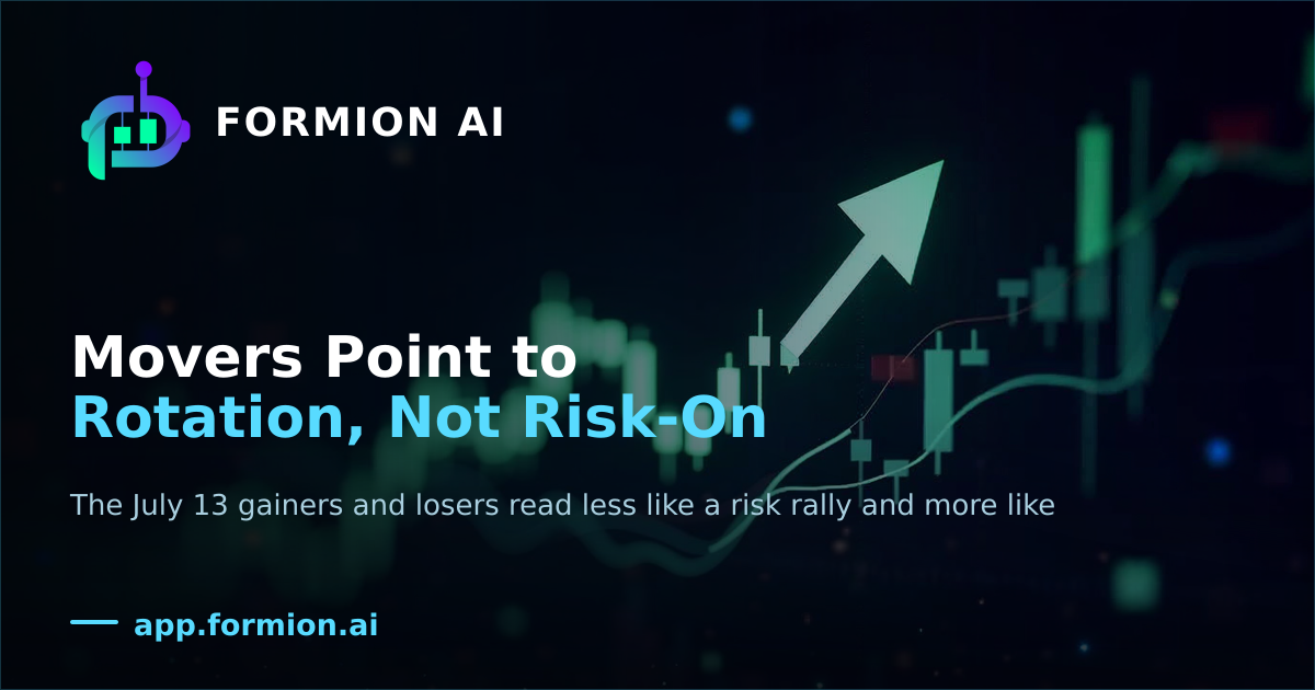 Movers Point to Rotation, Not Risk-On