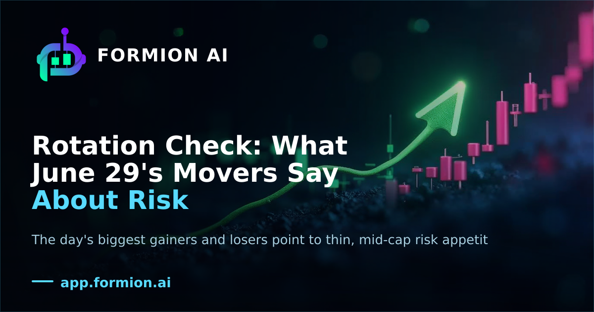 Rotation Check: What June 29's Movers Say About Risk