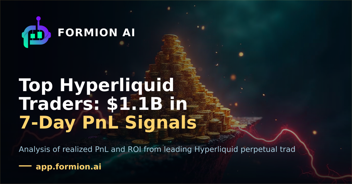 Top Hyperliquid Traders: $1.1B in 7-Day PnL Signals Concentrated Risk