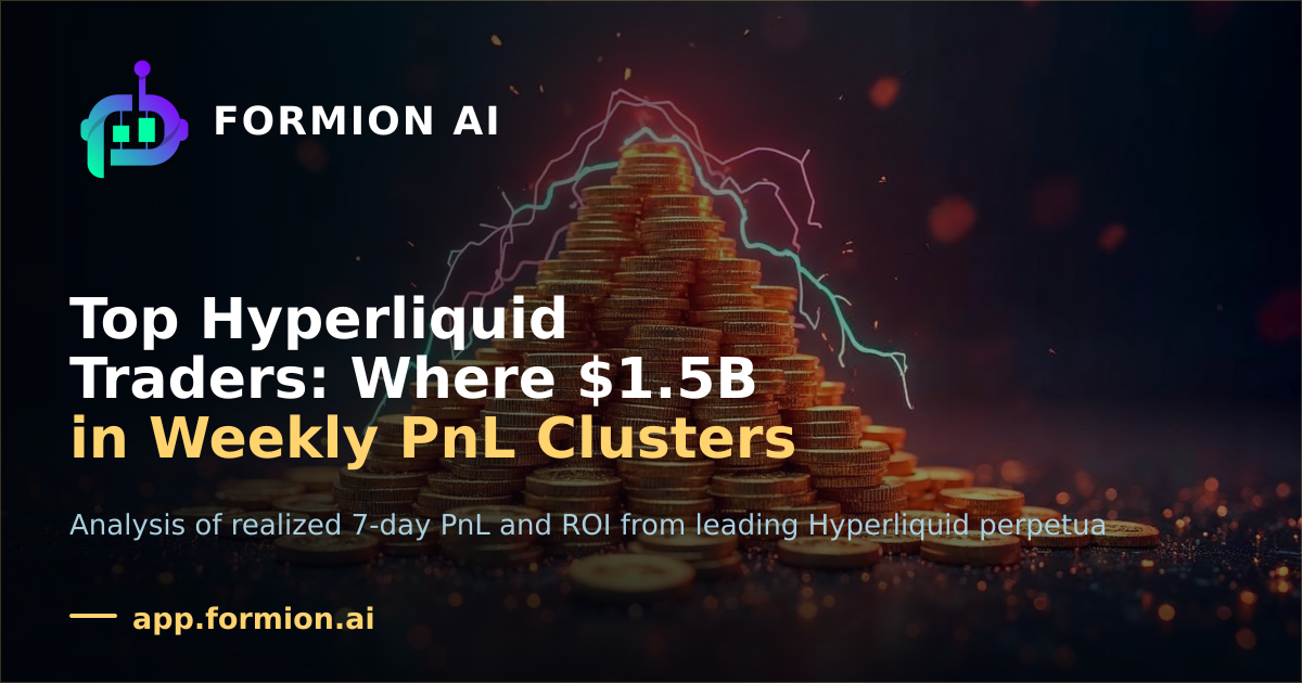 Top Hyperliquid Traders: Where $1.5B in Weekly PnL Clusters