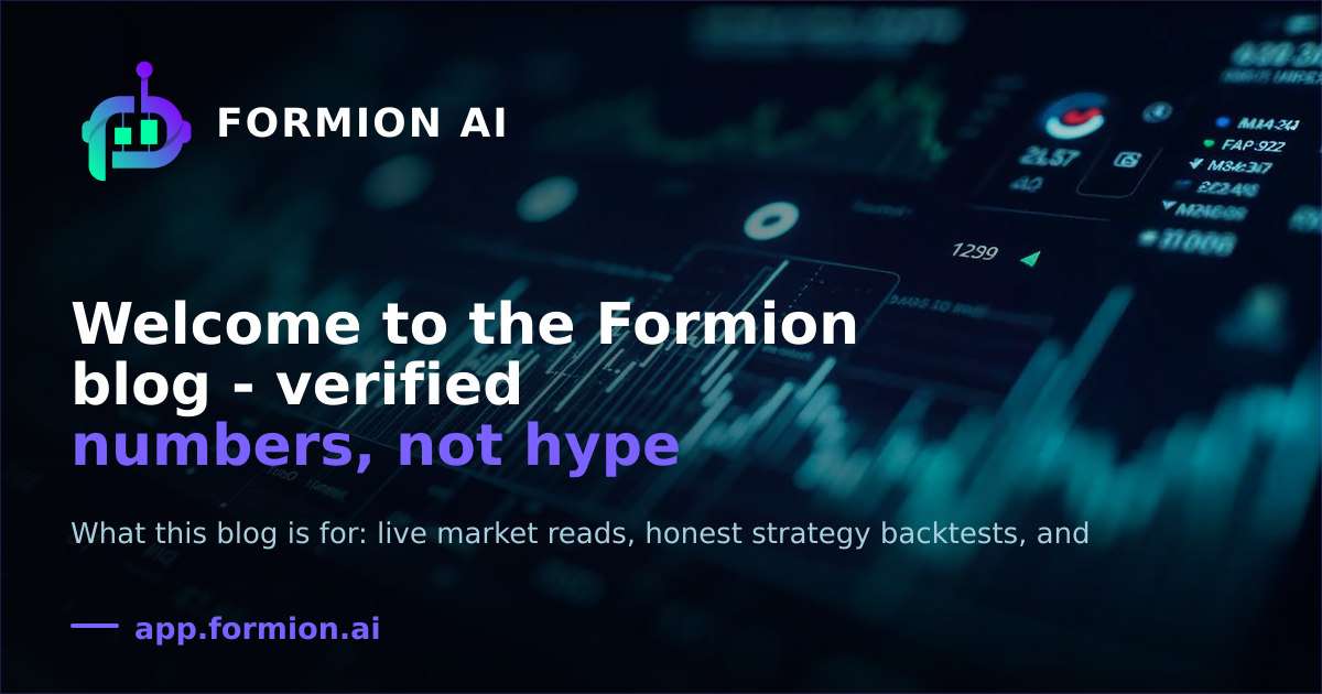 Welcome to the Formion blog — verified numbers, not hype