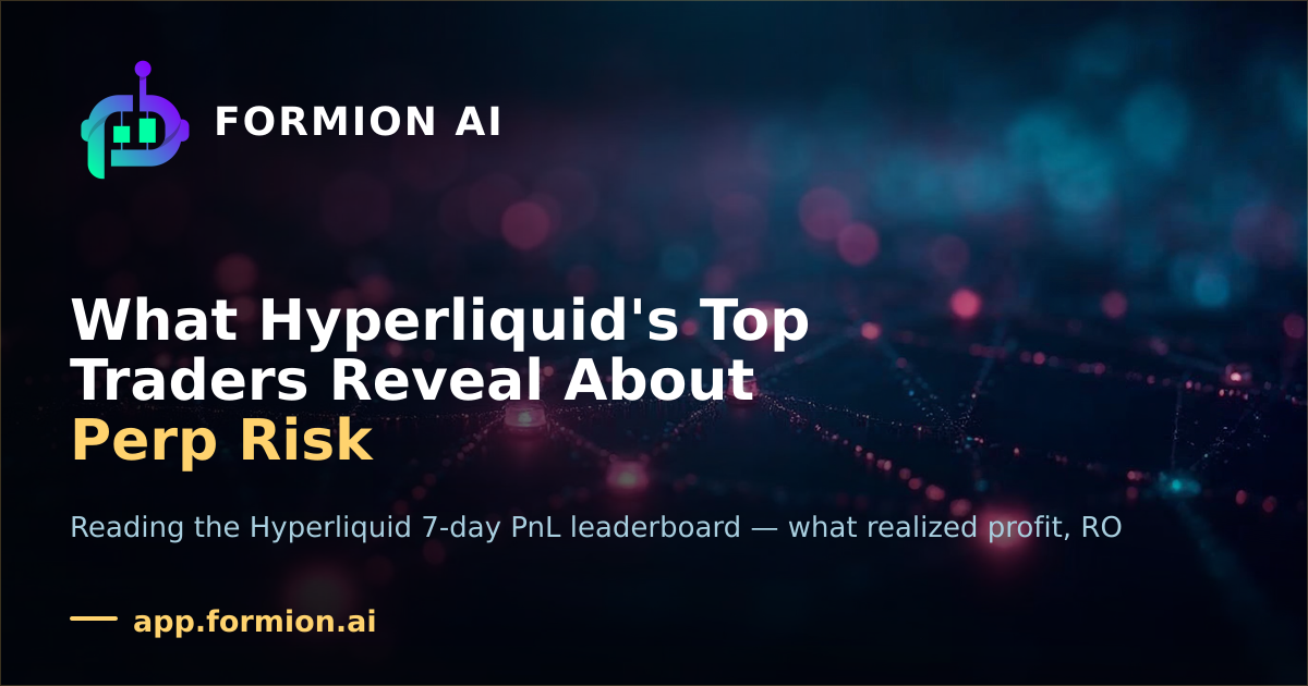 What Hyperliquid's Top Traders Reveal About Perp Risk