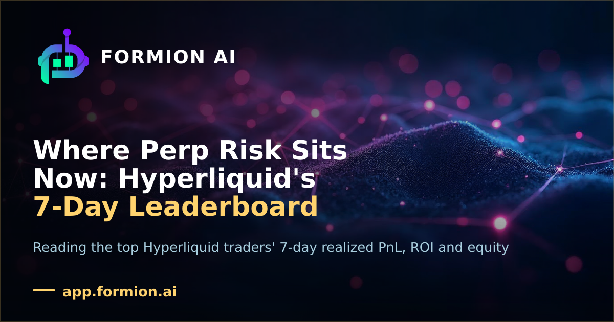 Where Perp Risk Sits Now: Hyperliquid's 7-Day Leaderboard